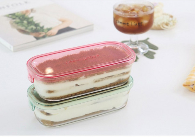 이와키 반찬 저장용기 핑크 4size, 200ml, 1개