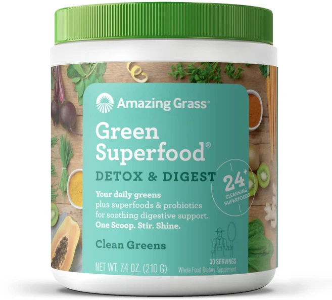 어메이징그라스 그린 수퍼푸드 다이제스트 클린 그린즈, 210g, 1개 - 쿠팡