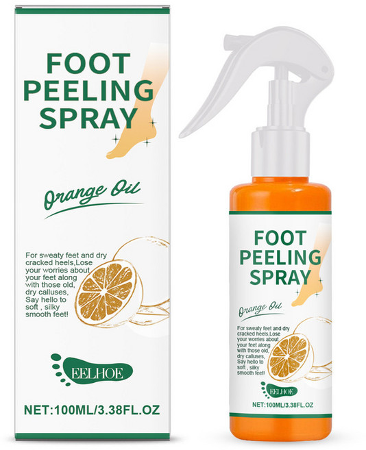 EELHOE 足部護理噴霧 橘油去角質 保濕噴霧, 1個, 內銷售，購買等同默認免責申明 ）