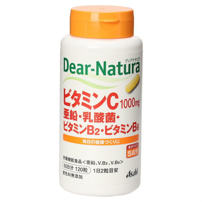 디아나츄라 비타민C 1000mg+아연+유산균+비타민B2+B6, 120정, 1개