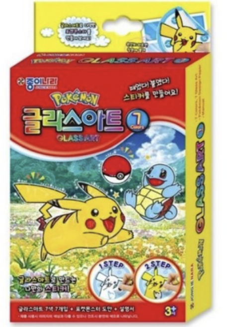 종이나라 포켓몬 글라스아트, MIX, 1개