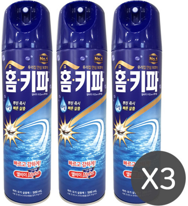 홈키파 엘비이알파 에어졸 500ml x 3개, 1개