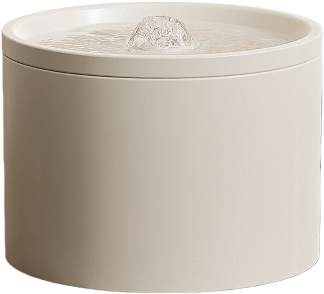 JODDA 애견 자동 정수기 정수기 순환 여과 급수기 애완 동물 용품, 1개, 흰색, 도자기