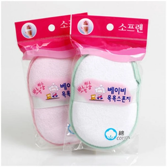 소프렌 베이비 샤워타올 유아 어린린 아동 스폰지, 1개, 상세페이지 참조 - 쿠팡