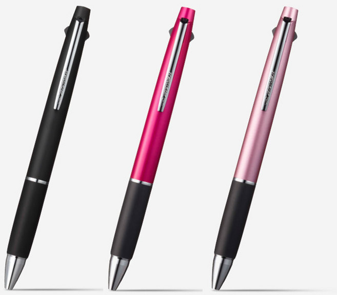 제트스트림 3색펜 SXE3-800 0.5mm, 핑크, 1개