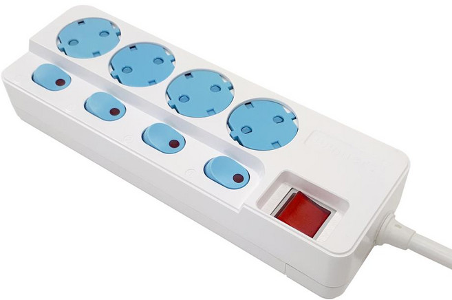 위너스 멀티탭 안전캡 개별 차단 스위치 4구3호 3M, 단품, 1개