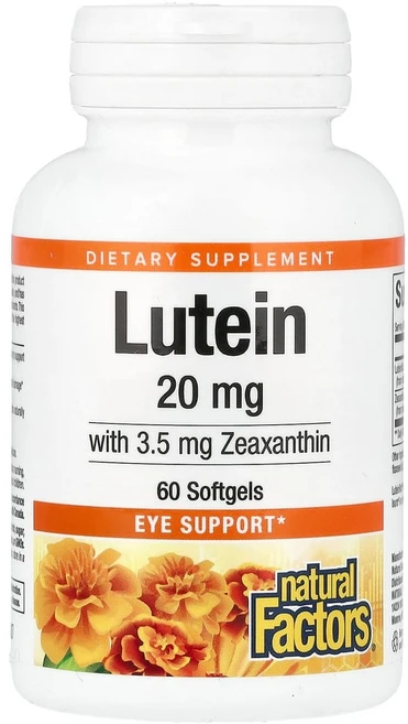 네츄럴펙터스 루테인 20mg 소프트젤 60정, NFS01032, 1개 - 쿠팡