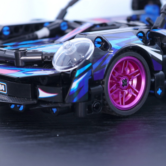 자동차 조립식 스포츠카 호환블럭 MOC, 1개