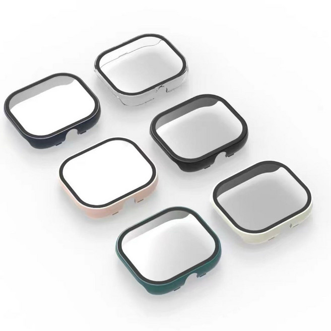 샤오미 레드미워치5 풀커버 강화유리케이스, 투명, 1개