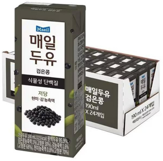 매일두유 검은콩 식물성 단백질 NU, 기본, 190ml