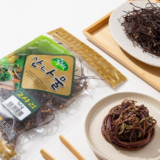 [태백농협] 국내산 고사리 50g x 5봉, 없음