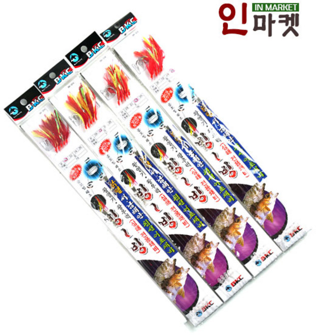 BK 374 백경 닭털 서남해안 침선채비 왕열기 왕우럭 심해전용, 1개, 1개입