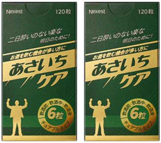 길어지는 술자리엔 아사이치케아 ASAICHI-CARE 네제스트 건강식품, 2개, 120정 - 쿠팡