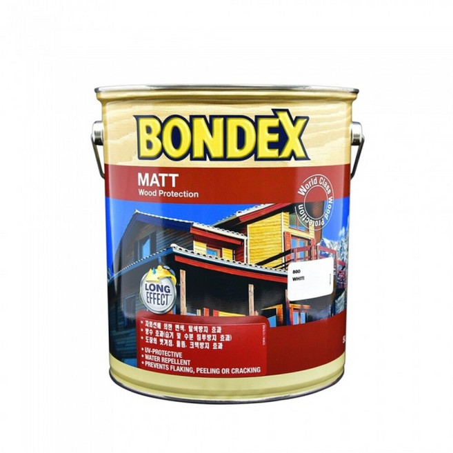 본덱스 방부 방충용 도료 (5L) 오일스테인 목재 우드 페인트, 1개