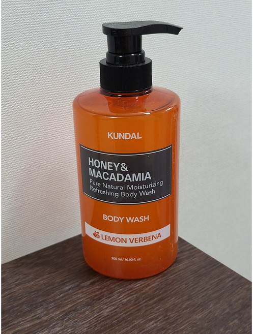 쿤달 허니 앤드 마카다미아 퓨어 바디워시 레몬버베나향, 500ml, 3개