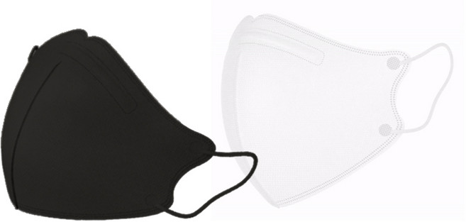 KF-AD 타스 비말차단 마스크 대형 50매, 블랙