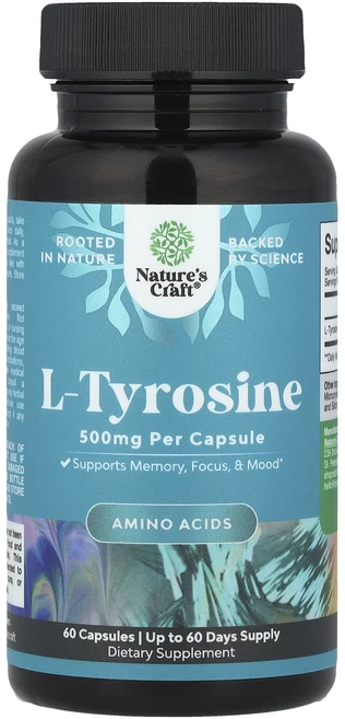 새해 첫좋은선물 Nature's Craft l-타이로신 500mg 캡슐 60정 제대로 할인합니다, NaturesCraftl타이로신500mg캡슐60정, 1개 - 쿠팡