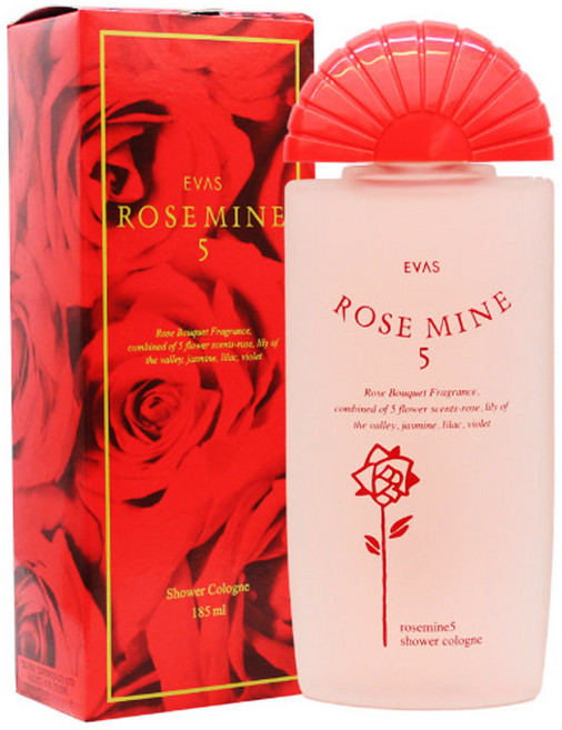 로즈마인 5 샤워코롱 로즈부케향, 185ml, 1개