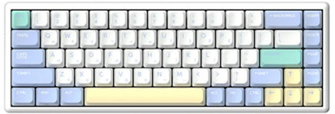 한성컴퓨터 GK868B PRO 동그리 8K 유무선 무접점 68키 텐키리스 키보드 (MERINGUE 35g)