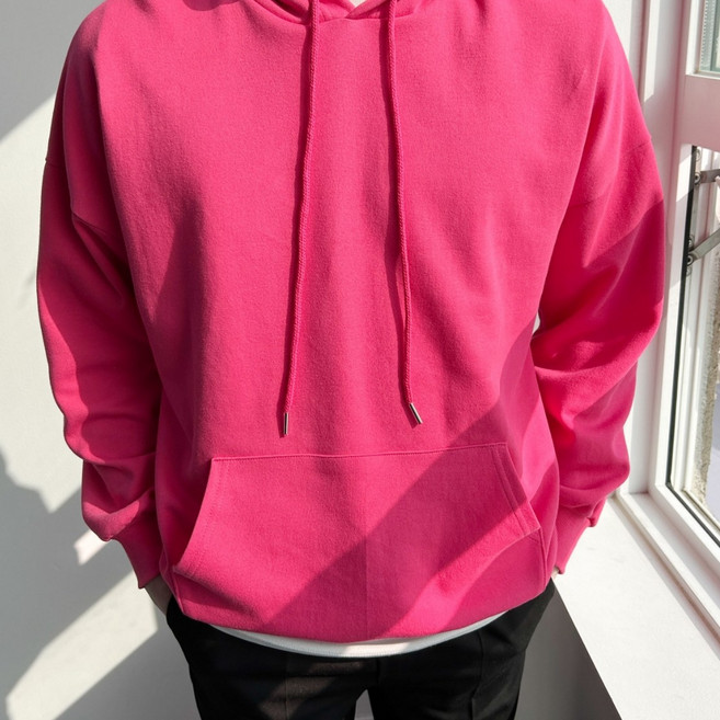 홍홍마켓 국내제작 남자 남녀공용 무지 후드티 후드 빅사이즈 오버핏 기모