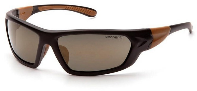 CarhART 아트 t 카번데일 보호 안경 투명 렌즈 블랙 탠 프레임 원 사이즈 239497, Black, Carbondale Antique Mirror Pola