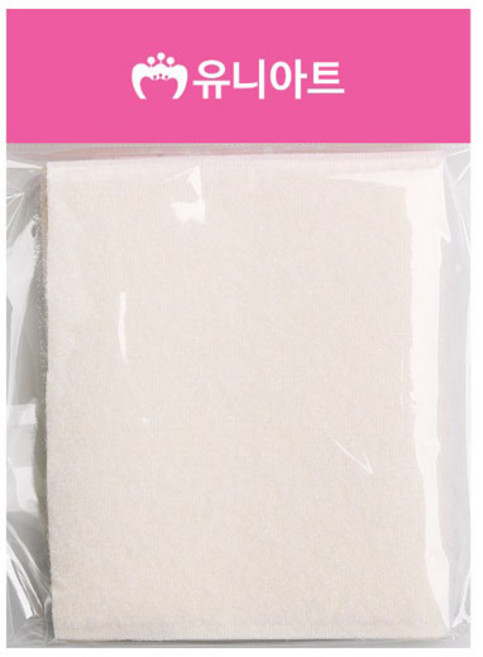 유니아트 11cm 찍찍이 흰색, 10개