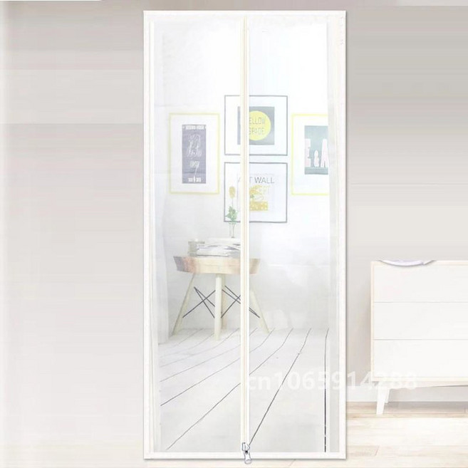 지퍼 도어 스크린 안티 고양이 PPT 나노 커튼 업 오프닝 및 왼쪽 모양 애완 동물 거실 용 모기 방지 메쉬