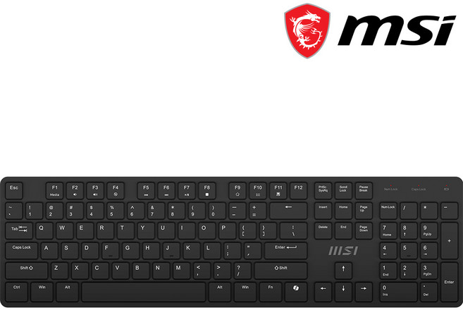 MSI FORGE K200 무선 키보드 풀배열, FORGE K200 W 무선 풀배열, 블랙