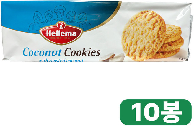 [청년의희망] 헬레마 hellema 코코넛쿠키 _ 코코넛과자 쿠키 어린이 간식 아이 어른 웰컴푸드, 150g, 10개