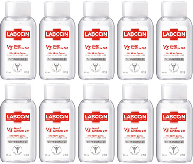 랩신 프레시 새니타이저 겔 손소독제, 60ml, 10개