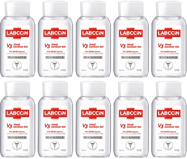 랩신 프레시 새니타이저 겔 손소독제, 60ml, 10개 - 쿠팡