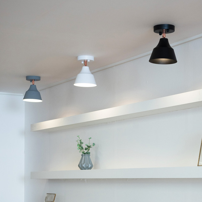 네르 1등 직부등(벽등겸용) 그레이 / 볼램프포함, 그레이GR(하얀빛)