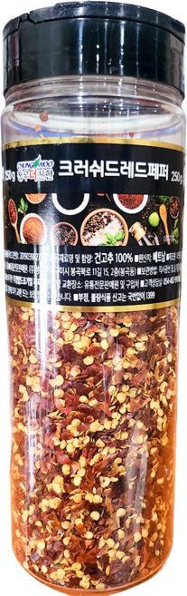 레드페퍼 (크러쉬드 청우 250g)X12 일식당 한식집 우동용 창업식당 샌드위치용, 12개, 250g