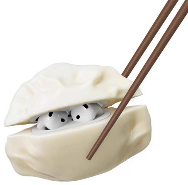 교자 만두 에어팟케이스 4 3 2 1 프로 특이한 딤섬 음식 캐릭터 블루투스 무선 이어폰 실리콘 파우치 커버, 에어팟3, 만두 sap1609