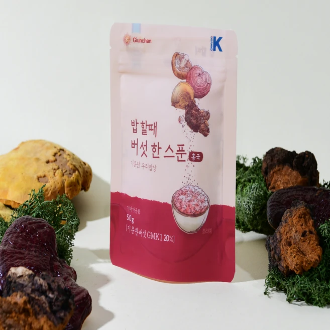 기운찬 버섯한포 밥할때 버섯 한스푼 홍국, 1개, 50g - 쿠팡