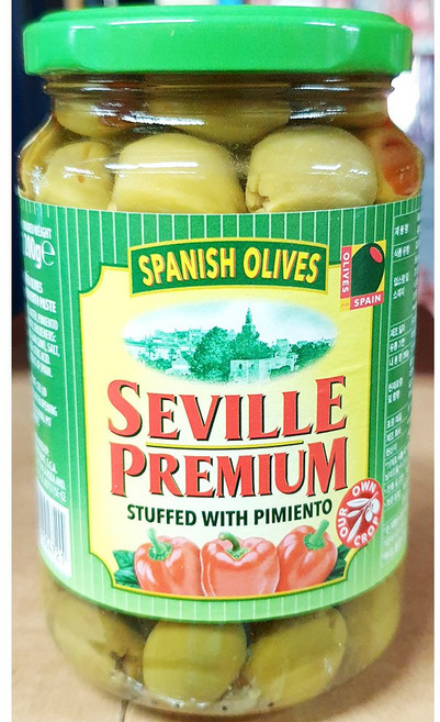 올리브 (그린 Seville 360g) 파스타용 배달용 요리토핑용 호텔레스토랑 일식당, 1개, 360g