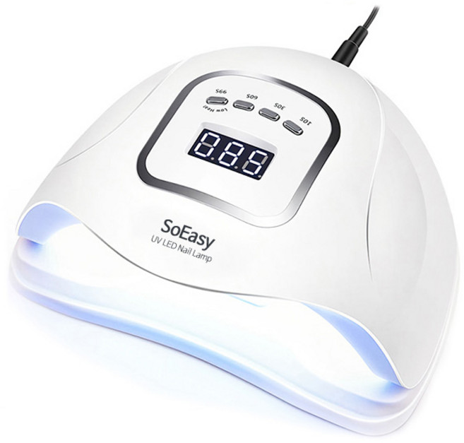 UV LED SUN X5 150w 전문가용 고출력 젤 네일 램프, 화이트, 1개