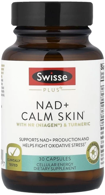 스위스 플러스 NAD+ 캄 스킨 Swisse Plus NAD+ Calm Skin 30정, 1개 - 쿠팡