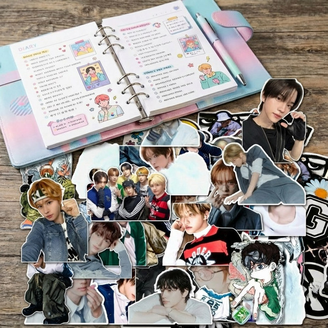 투어스 스티커 55 굿즈 TWS 다꾸 폰꾸 캐리어 꾸미기, 1개, Multi