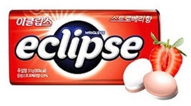 이클립스 스트로베리향 캔디, 31g, 5개