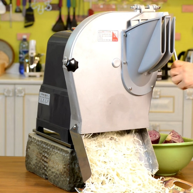 신영 업소용 야채절단기 SY-1600 무우채 무채 양배추 당근 냉면무 채써는기계 슬라이서, 채썰기용 6mmX3.8mm(보쌈용야채)