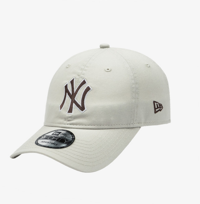 뉴에라 MLB 뉴욕 양키스 베이직 아웃라인 언스트럭쳐 볼캡 빈티지 스톤 14561857, OSFM, 1개