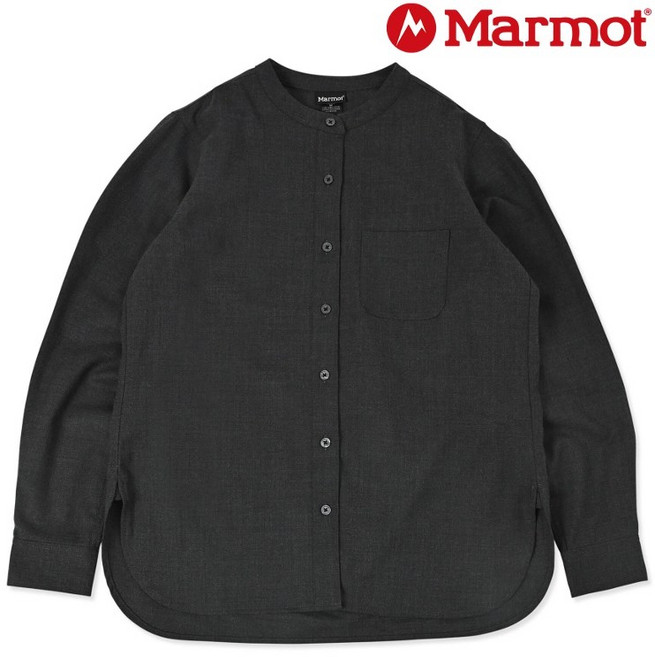 Marmot 土撥鼠 Petal 女款立領美麗諾羊毛長袖襯衫 柔軟舒適 簡約時尚 適合日常休閒與商務場合