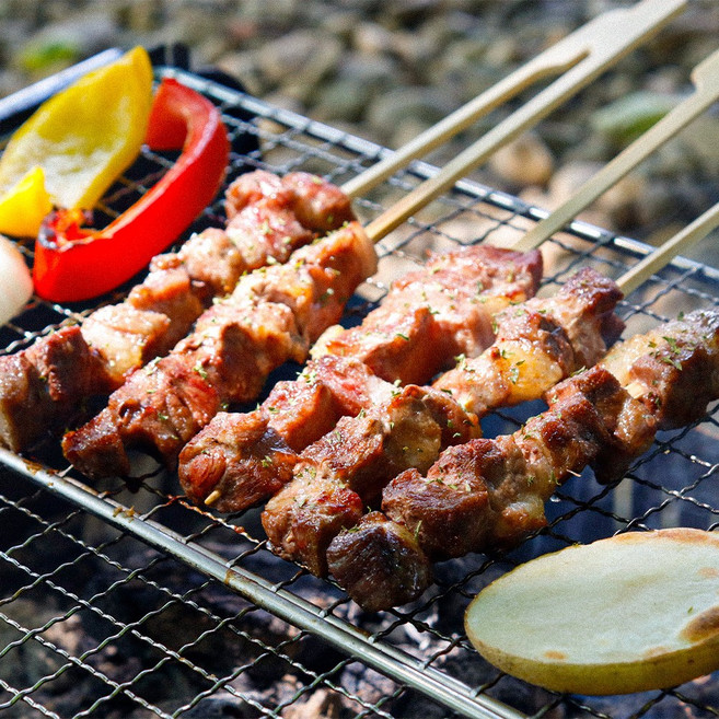 참신램 양고기 양갈비 양꼬치 (당일출고) 양부채살 양꼬치 200g (2팩 총14-16꼬치) + 시즈닝4종 증정