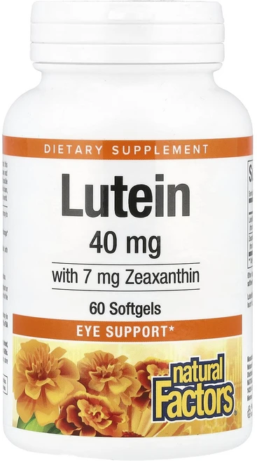 Natural Factors 루테인 40mg 소프트젤 60정, NaturalFactors루테인40mg소프트젤60정, 1개 - 쿠팡