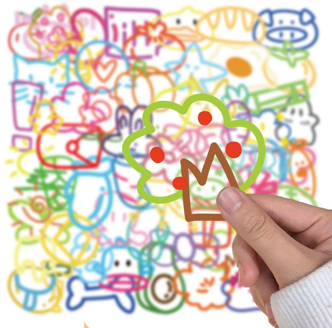 디심플 방수 노트북스티커 캐리어스티커, 60p 1세트