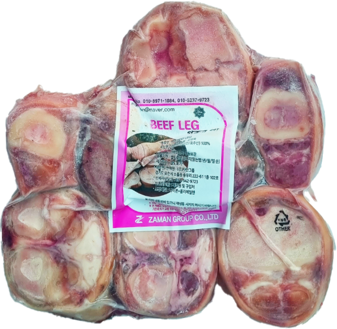 Beef Leg Bone Halal 소고기 사골 국내산 할랄), 1개