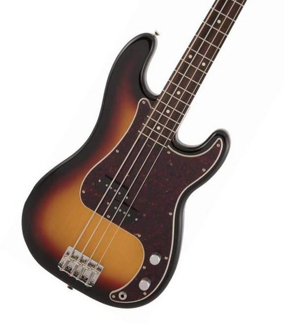 Fender Made in Japan Traditional 60s Precision Bass Rosewood Fingerboard 3-Color Sunburst, 1개