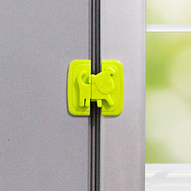 남성길116 접착식 도어 서랍 안전 잠금 장치 DD-12909-2, 1개, NSG116  핑크