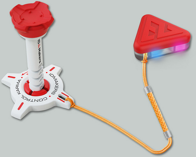 아이디메이커스 골프티꽂이 카르마 LED 티꽂이, 레드, 1개